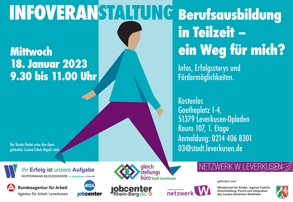 Infoveranstaltung Teilzeit Berufsausbildung 2023